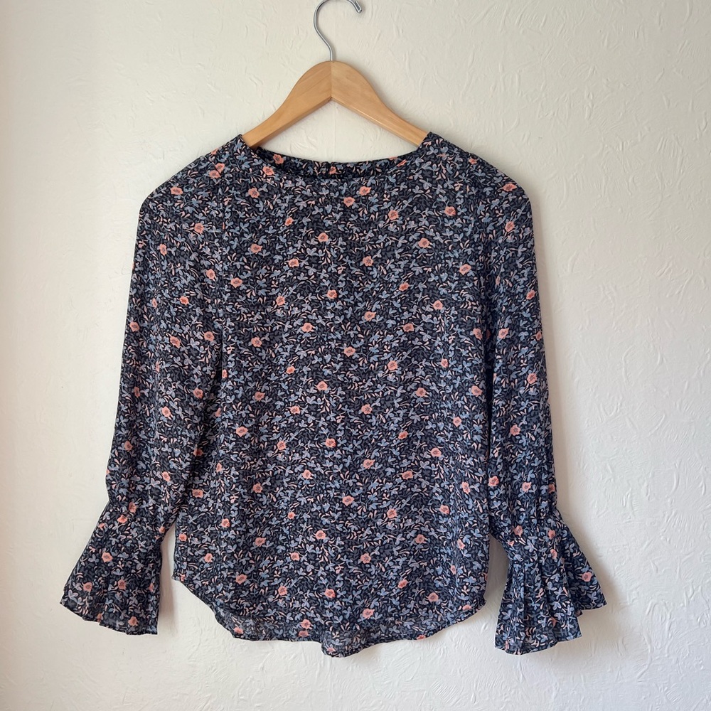 LOFT floral blouse